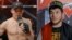 Combo of Kyrgyz MMA fighter Nurlanbek Marcel and Tajik MMA fighter Kamariddin Hasanov. 