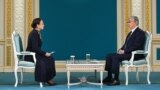Kazakhstan – The President of Kazakhstan Kassym-Zhomart Tokayev is giving an interview to Qazaqstan TV channel. Photo by Akorda press