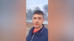 "Вот смотрите, что дружеская Россия сделала, воронка, слышны взрывы еще": обстрел аэродрома в Николаеве