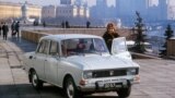 Машина "Москвич" в Москве, СССР. 1975 год