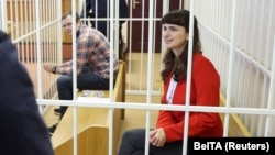 Артем Сорокин и Катерина Борисевич в суде, 19 февраля 2021 года