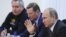 Дмитрий Рогозин, Сергей Иванов и Владимир Путин 