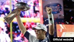 Квотербэк команды "New England Patriots' Том Брэди 