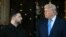 US President Donald Trump welcomes Ukranian President Volodymyr Zelensky at his Mar-a-Lago residence in Palm Beach, Florida, on December 28, 2025
