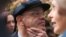 Russia -- Satirikon Theatre's artistic director Konstantin Raikin attends an unveiling ceremony of the monument to theater director Yevgeny Vakhtangov in a public garden of the Boris Shchukin  on October 13, 2014