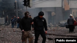 В центре Харькова после российского удара, 2 января 2025 года