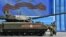 Russia -- A Russian T 14 Armata tank is ready to be towed during a rehearsal for the Victory Day military parade on Moscow's Red Square, May 7, 2015