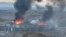 RUSSIA - Fire on the roof of a building on the territory of the Special Forces University in Chechnya