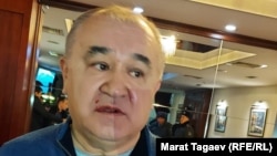 Омурбек Текебаев после нападения 
