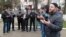 Пикет крымскотатарских активистов в Симферополе 