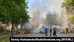 Последствия российского авиаудара по Краматорску, 5 мая 2026 года
