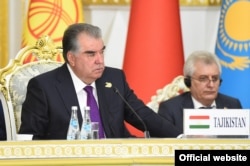 Tajik President Emomali Rahmon hosts international talks in the Tajik capital, Dushanbe, in September 2021 on how to respond to the crisis in Afghanistan, Tajikistan's southern neighbor.