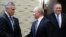 Джон Хантсман с Владимиром Путиным и госсекретарем США Майком Помпео 