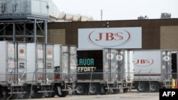 Завод компании JBS в штате Мичиган 2 июня 2021 года после хакерской атаки на предприятие