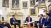 Президент США Дональд Трамп и генсек НАТО Марк Рютте на встрече в Белом доме 