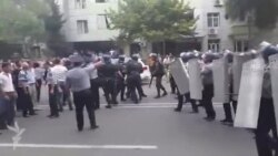 Массовые протесты в азербайджанском Мингячевире