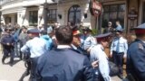 Задержания на митинге против продажи земли иностранцам в Алма-Ате 21 мая 2016 года