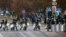 Сотрудники ОМОНа на протесте 8 ноября в Минске