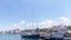 Ukraine, Crimea - The sea, yacht, pleasure boat, sea transport, swimming, 8Jul2016