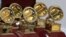 USA--LAS VEGAS/Grammy Award Statues at the 16th Latin GRAMMY Awards at the MGM Grand Garden Arena on November 19, 2015 in Las Vegas/Shutterstock