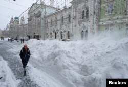 Улица Никольская, 13 февраля 2021 года. Фото: Reuters