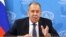 RUSSIA -- Russian Foreign Minister Sergei Lavrov holds his annual press conference, this year held via video link, in Moscow, January 18, 2021