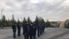 У здания полиции Алматы прошел митинг соратников умершего активиста Дулата Агадила
