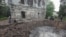 Aftermath of a Russian missile strike in Kharkiv