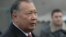 KYRGYZSTAN --  Kyrgyz president Kurmanbek Bakiyev (Bakiev) outside a polling station in capital Bishkek, after casting his vote in Kyrgyzstan's early parliamentary elections. On Oct 22, 2007