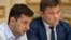 UKRAINE – President of Ukraine Volodymyr Zelensky (L) and President of the Presidential Administration Andriy Bohdan. Kyiv, May 21, 2019