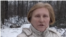 Russia. Margarita Yudina, who was kicked in the stomach by a policeman. Still from the video of Novaya Gazeta.