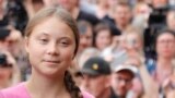 Berlin, Germany - Greta Thunberg / Swedish environmental activist Greta Thunberg attends "Fridays for Future" protest, claiming for urgent measures to combat climate change, in Berlin, Germany, July 19, 2019. REUTERS/Fabrizio Bensch