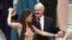 Miss Belarus 2018 Maryya Vasilevich and then Belarusian President Alyaksandr Lukashenka dance at a youth ball in Minsk, Belarus on December 28, 2018.