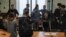 RUSSIA -- Members of alleged terrorist community known as Set (Network), who are accused of plotting to overthrow the government by staging multiple terrorist attacks, attend a court hearing in Penza, February 10, 2020