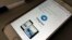 The messaging app Telegram is displayed on a smartphone - generic