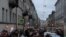 Russia - protest in St. Petersburg on April 21, 2021