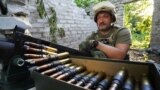 UKRAINE – Ukrainian serviceman at his position on a front line in Kharkiv area, June 9, 2022