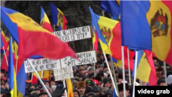 Антиправительственная манифестация в Кишиневе
