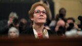 U.S. -- Former U.S. Ambassador to the Ukraine Marie Yovanovitch testifies before a House Intelligence Committee hearing as part of the impeachment inquiry into U.S. President Donald Trump on Capitol Hill in Washington, November 15, 2019