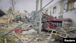 Последствия удара по больнице в Кабуле