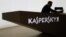 RUSSIA  -- A man works at the headquarters of cybersecurity fim Kaspersky Lab in Moscow, October 2, 2017