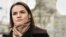 SWITZERLAND – Svetlana Tikhanovskaya, a Belarusian human rights activist and politician who ran for the 2020 Belarusian presidential election as the main opposition candidate, poses for a photograph in Bern, 09Mar2021