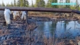 Разлив нефти в Коми