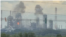 Omsk. Refinery, fire