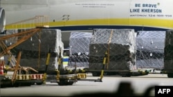 Украинский самолет в Лейпциге 