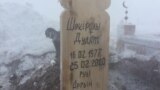 Kazakhstan – the cemetery of Dulat Agadil, civil activist died in a Nur-Sultan city police detention center. Talapker village, Akmola region. 27Feb2020