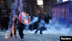 Протесты 24 октября в Лионе
