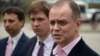 RUSSIA -- Ivan Pavlov (R), lawyer of the Anti-Corruption Foundation (FBK) speaks to media at the Moscow City Court in Moscow, April 29, 2021