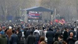 Протесты оппозиции в центре Еревана