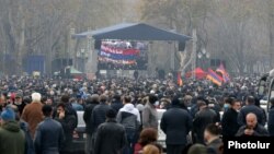 Протесты оппозиции в центре Еревана